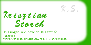 krisztian storch business card
